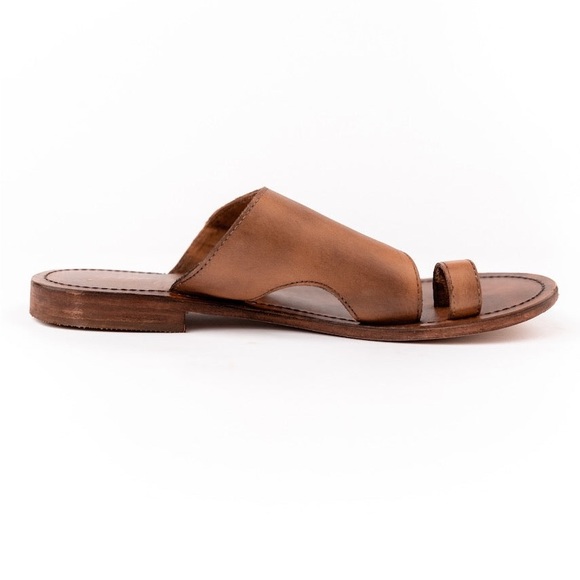 Free People Tan Leather Sandals - Picture 9 of 13